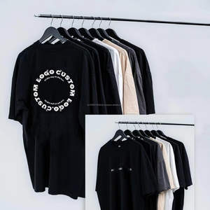 Camiseta Lisa de Primera Calidad, al por Mayor, Unisex, Personalizable con Logotipo en la Parte Delantera, Cuello Redondo, Corte Regular, Estilo Hip Hop para Hombre, 100% Algodón Transpirable - Product Image 2