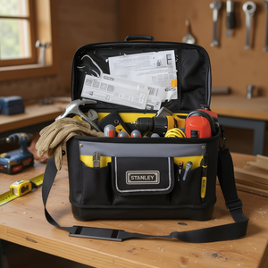 Bolsa de Herramientas Multiusos Rígida Stanley de 16'' - Organizador de Estación de Trabajo Resistente - Product Image 3