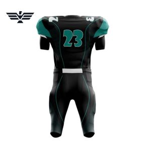 Técnicas impresas de manga corta transpirable conjunto de uniforme de fútbol americano personalizado - Product Image 2