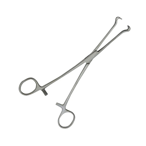 Instrumento médico Allis fórceps de tejido 15cm Manual de acero quirúrgico veterinario 4x5 dientes 6 CE certificado Clase I - Product Image 1