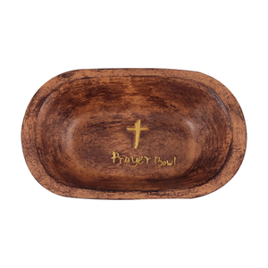 ชามแป้งไม้สำหรับสวดมนต์ขนาดเล็กแกะสลักด้วยมือของขวัญสำหรับคริสเตียนสไตล์ชนบทจากเวียดนาม - Product Image 3
