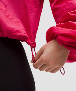 Séchage rapide respirant à capuche vêtements de sport fermeture éclair coupe-vent veste courte pour les femmes en plein air course Fitness manches longues porter veste - Product Image 6