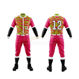Kit de maillot de baseball personnalisable pour hommes, uniformes de vêtements de sport respirants, vente en gros d'approvisionnement d'usine avec conception de sublimation - Product Image 1