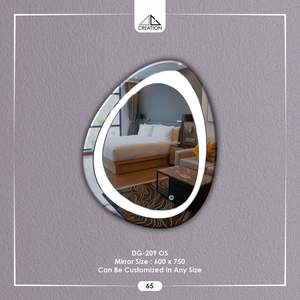 Espejo LED Contemporáneo para Baño, sin Marco, con Reflejo Nítido para Espacios Interiores Modernos, desde India - Product Image 6