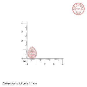 Pendientes de gota de oro rosa deslumbrantes Accesorio de moda - Product Image 5