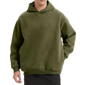 Sudaderas con capucha de algodón 100% de peso pesado de alta calidad sin bolsillo ropa de invierno ropa superior sudaderas con capucha de estilo único para la venta - Product Image 1