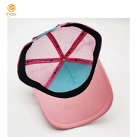 Injae Vina, 5 paneles, diseño de cinta interior, sombreros de camionero estructurados en caliente, estampado de patrón de Anime, gorra de camionero de Color Rosa personalizada, gorras de mujer