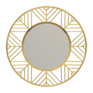 Espejo colgante moderno montado en la pared Golden Royal Touch para uso decorativo para sala de estar, entrada, hogar, bodas, Metal, Pascua - Product Image 4
