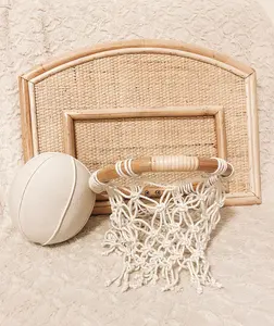 Juguetes de Ratán de Alta Calidad, Mejor Venta, Buena Elección, Aro de Baloncesto de Ratán para Niños, Hecho a Mano en Vietnam - Product Image 6