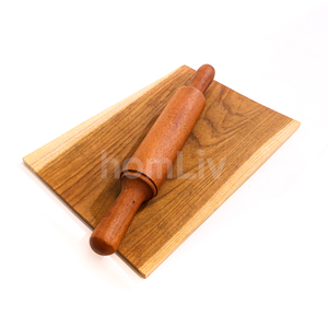 Natural Eco Friendly Amaru Mahogany Wood <b>Rolling</b> <b>Pin</b> Sustainable Food Safe No Paint and Varnish Halal Customized Kitchen - Product Image 1