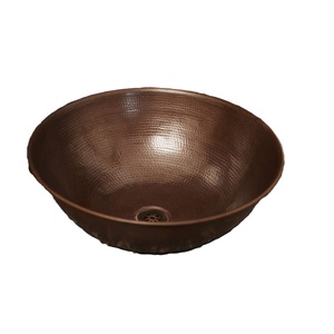 Lavabo de cobre montado en encimera superventas para el hogar, Hotel, Villas, decoración, lavado de cara a mano, uso de lavabo de cobre - Product Image 6