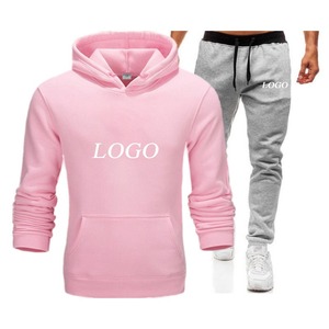 Men's Cotton Cropped Boxy Zip Hoodie Flared Sweatpants <b>Set</b> Custom Logo Winter Maternity <b>Sweat</b> Suits Wholesale - Product Image 2