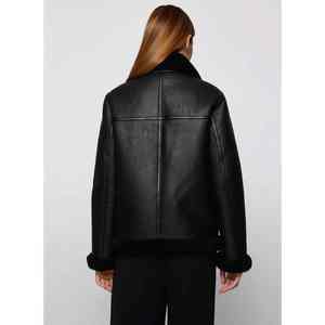 Colección de Moda 2025, Chaquetas de Cuero para Mujer, Estilo Entallado, Cuello Camisero, OEM - Product Image 2