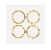 Support en tissu en laiton Meilleure conception de finition colorée Anneaux de serviette Décor de table Porte-serviettes Conception de tailles multiples à un tarif raisonnable