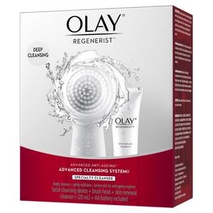 Para Olay Regenerist Cepillo de limpieza facial Exfoliante facial antiarrugas con 2 cabezales de cepillo - Product Image 6