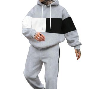 Survêtements à rayures imprimées par sublimation pour hommes, survêtements de football à fermeture éclair intégrale, ensembles de survêtements athlétiques, ensembles de jogging 2 pièces pour le fitness - Product Image 1