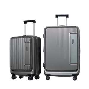 Hung Phat Manufacturer 8088 ABS PC Aluminum Frame <b>Suitcase</b> 360 Rotating Wheels Hard Shell <b>Trolley</b> Case Custom Logo Set - Product Image 3