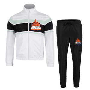 Survêtements en molleton de haute qualité pour hommes sport athlétique fermeture éclair à capuche pantalon de Jogging surdimensionné deux pièces vêtements de sport survêtement hommes - Product Image 1