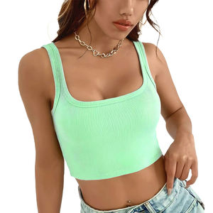 Débardeur de sport en coton et élasthanne tricoté, respirant, extensible dans les quatre sens, coupe ajustée, doux et confortable, de haute qualité, personnalisé OEM pour hommes - Product Image 3