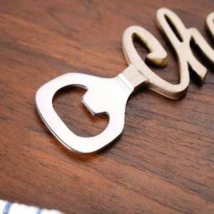 Ouvre-bouteilles en aluminium en forme de mots plats, vente en gros, articles de bar en métal, articles de fête pour la maison, l'hôtel, le restaurant - Product Image 4