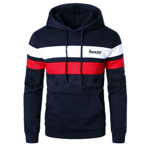 Prix de gros – Nouveaux sweats à capuche d'hiver en polyester/coton tricoté, doublés, avec logo personnalisé, pour hommes, mode décontractée - Product Image 1
