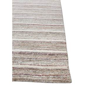 Contour Grey & <b>Black</b> Striped Hand Loom Wool & Viscose <b>Rug</b> for Home Use-Hwv-51077 - Product Image 4