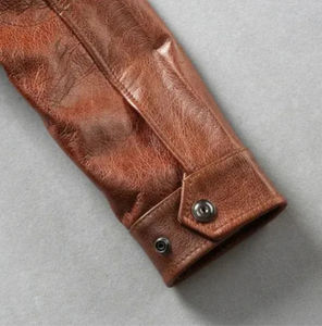 Chaquetas de Cuero de Invierno para Hombre de Alta Calidad, Diseño Personalizado Estilo Motero, Tela de Lona, Resistentes al Viento, Transpirables y Cálidas - Product Image 5