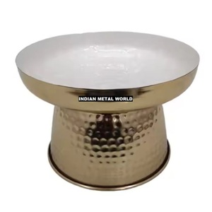 Cuenco para servir de Chocolate pulido de diseño clásico, artículos de Hotel, mesa de comedor, soporte decorativo para postres para bodas, fiestas de cumpleaños - Product Image 4