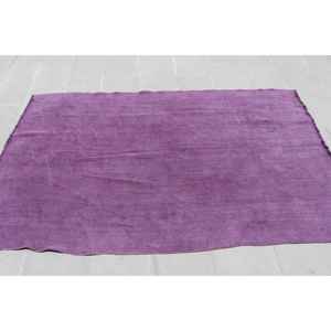 Alfombra Turca, Alfombra de 4.2x6.9 pies, Alfombra con lunares morados - Product Image 4