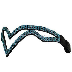 Correa de cuero en forma de V para cejas de caballo, cadena decorativa de cristal transparente, ostentosa, hecho a mano, precio al por mayor, 2021 - Product Image 5