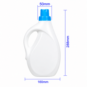 Botella de Plástico Ovalada Roza con Tapa de Rosca Reciclable de 1500 ml para Envasado de Líquidos Domésticos - Product Image 1