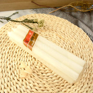 Velas blancas para cena del hogar, candelabros de cena de 8 pulgadas, 7 horas de limpieza, velas de Shabat, quema una llama constante - Product Image 2