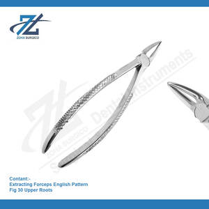 ชุดเครื่องมือผ่าตัดทางทันตกรรมคีมสกัดปลายแหลม30ปลายด้ามด้านบนแบบพรีเมี่ยม - Product Image 2