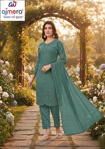 Costume traditionnel indien pakistanais Shalwar Kameez pour femmes, élégant, pour les fêtes, décontracté, Kurti, tenue confortable pour tous les jours - Product Image 2