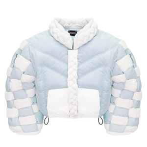 Veste matelassée chaude et surdimensionnée d'automne pour hommes, vêtements d'extérieur imperméables et coupe-vent à capuche avec logo personnalisé à l'avant - Product Image 2