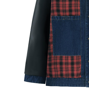 Veste en jean à logo personnalisé pour hommes Veste en coton décontractée de créateur pour hommes Manteaux en jean OEM pour hommes Vestes en jean de meilleure qualité pour hommes - Product Image 5