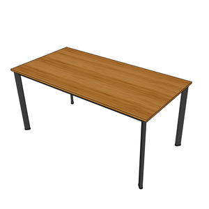 BFBA006-80x160cm Dining <b>Table</b> Made of Tre Wood with Oval Feet Elegant and Durable - Product Image 1