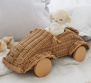 Beau jouet de stockage de conception d'hélicoptère de rotin de style naturel jouet d'hélicoptère tissé en osier mignon pour des cadeaux de Noël d'enfants - Product Image 5