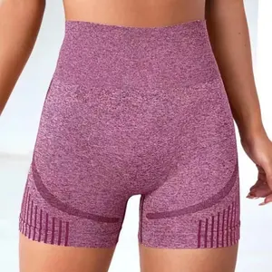 Women's High-Waist Summer Yoga Shorts Seamless Sports <b>Leggings</b> Elastic for Fitness Training Gym Clothes for <b>Lift</b> <b>Butt</b> Exercise - Product Image 5
