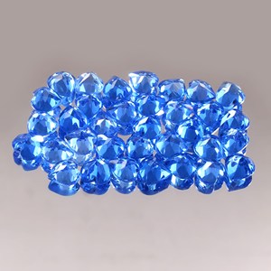 Pierre précieuse de saphir bleu clair époustouflant fabrication de pierres précieuses en vrac pour bijoux toutes tailles disponibles saphir bleu de laboratoire - Product Image 3