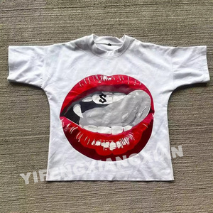 เสื้อยืดถักสำหรับผู้ชายเสื้อยืดแขนสั้นผ้าคอตตอนแท้ออกแบบโลโก้ได้ตามต้องการ - Product Image 1