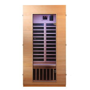 Sauna infrarouge moderne à faible EMF pour une personne, en bois de pruche, pour salon et chambre à coucher, écologique, vente chaude, entrepôt américain - Product Image 3