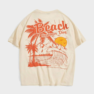 เสื้อยืดผ้าฝ้ายโพลีเอสเตอร์สำหรับผู้ชาย2025ออกแบบโลโก้ได้ตามต้องการสำหรับฤดูร้อน - Product Image 2