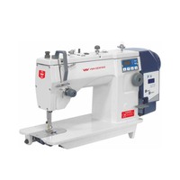 Machine à coudre industrielle VMA à entraînement direct en une seule étape, alimentation automatique en huile avec 190 motifs en zigzag