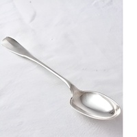 Cuillères de service en acier inoxydable poli, qualité luxe, manches en forme de feuille, ustensiles de cuisine, couverts, cuillères