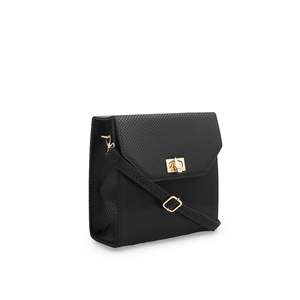 Bolso de hombro Formal negro de estilo preppy P54563 cadenas individuales diamantes a prueba de agua cuero genuino Vintage señora diseño para el verano - Product Image 2