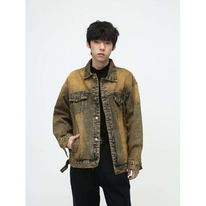 Chaqueta Vaquera Transpirable de Algodón 100% Premium Personalizada de Alta Calidad |   Ropa de Calle Informal Resistente y Ajustada para Hombre, Moda de Invierno - Product Image 1