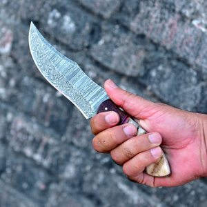 Most Selling Handmade Damascus Steel Hunting Skinner <b>Knife</b> Comfortable Size S29 Type Blade Ram Horn Wooden Handle <b>Industrial</b> - Product Image 3