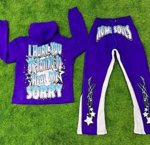 ชุดวอร์มพิมพ์ลายสำหรับผู้ชายและผู้หญิงชุดวอร์มสองชิ้นแบบกำหนดเอง - Product Image 4