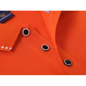 Polo de manga corta de calidad superior para hombre, nuevo estilo, cómodo, transpirable, de secado rápido, ecológico, algodón, franela, sólido F - Product Image 6